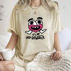 Unisex Funny Graffiti Printed Washed Tee