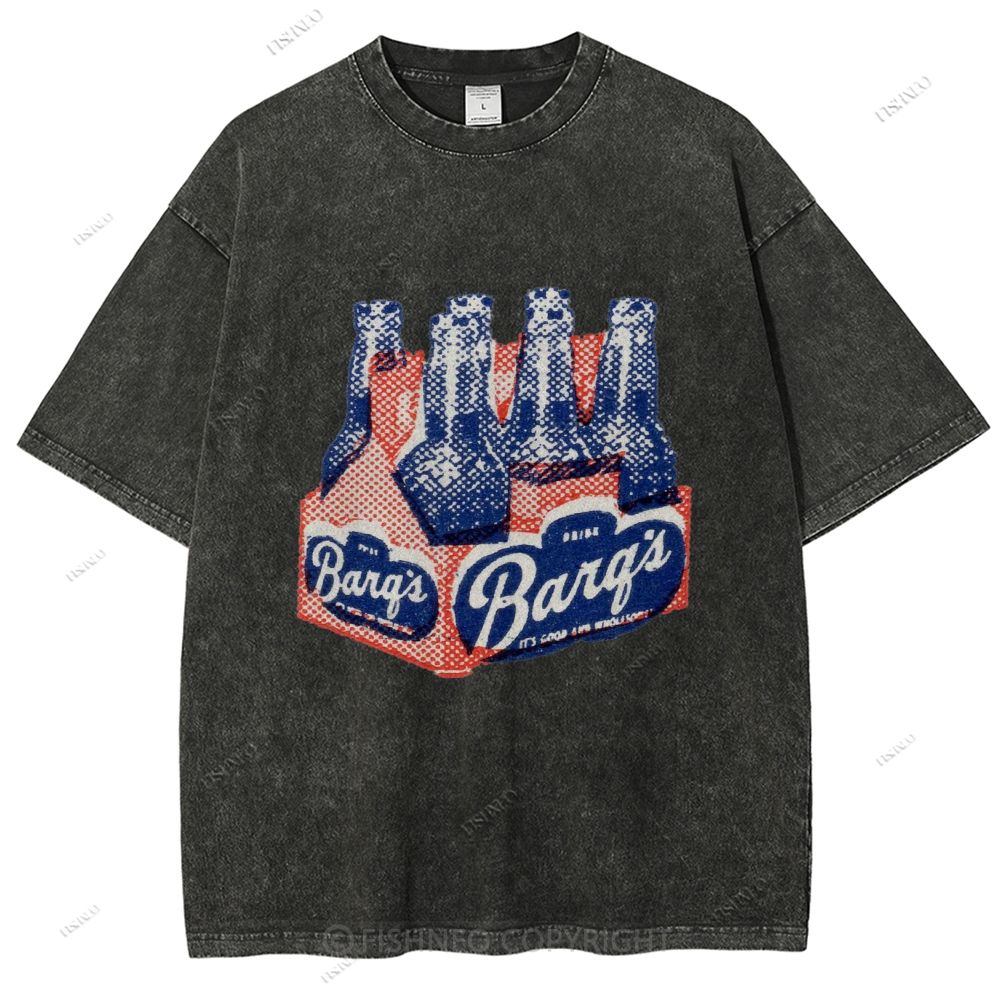 Unisex Vintage Beer Printed Washed Tee
