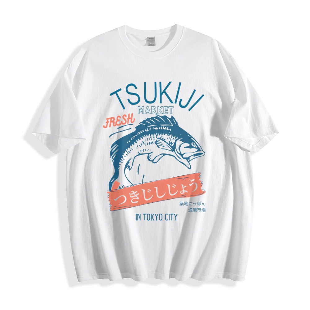 Tsukiji Fish Market Japanese Style Classic Tee