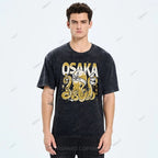 Unisex Osaka Octopus Printed Washed Tee