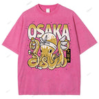Unisex Osaka Octopus Printed Washed Tee
