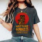 Unisex Hattori Hanzo Printed Washed Tee