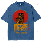Unisex Hattori Hanzo Printed Washed Tee