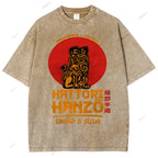 Unisex Hattori Hanzo Printed Washed Tee