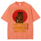 Unisex Hattori Hanzo Printed Washed Tee