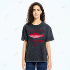 Unisex Tsukiji Market Printed Washed Tee