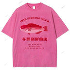 Unisex Tsukiji Market Printed Washed Tee