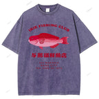 Unisex Tsukiji Market Printed Washed Tee