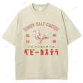 Unisex Honey Salt Cheese Printed Washed Tee