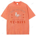Unisex Honey Salt Cheese Printed Washed Tee