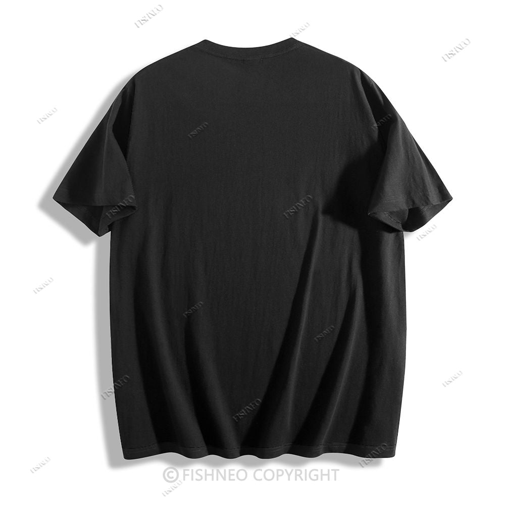 Japanese Cat Samurai Breaking Stuff Classic Cotton T-shirt