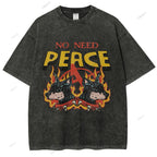 Unisex Vintage Durbin Dog Printed Washed Tee