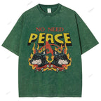 Unisex Vintage Durbin Dog Printed Washed Tee