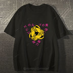 Japanese Letter Cat Loop Classic Cotton T-shirt
