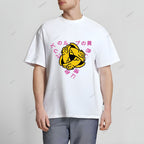 Japanese Letter Cat Loop Classic Cotton T-shirt