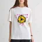 Japanese Letter Cat Loop Classic Cotton T-shirt