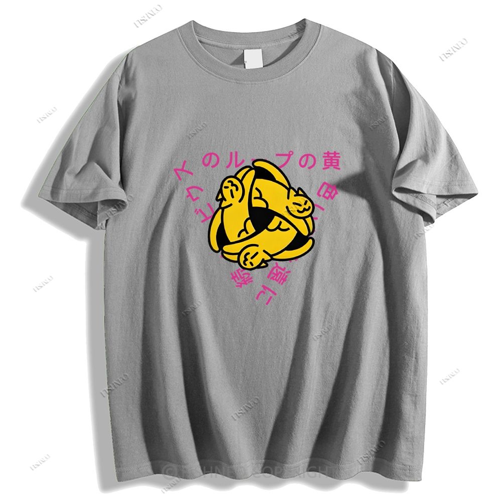Japanese Letter Cat Loop Classic Cotton T-shirt