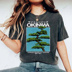Unisex Okinawa Printed Washed Tee
