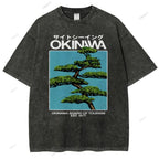 Unisex Okinawa Printed Washed Tee