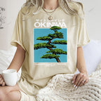 Unisex Okinawa Printed Washed Tee