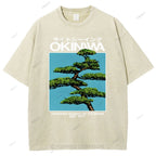 Unisex Okinawa Printed Washed Tee