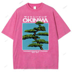 Unisex Okinawa Printed Washed Tee
