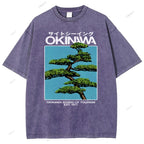 Unisex Okinawa Printed Washed Tee