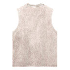 Unisex Tiger Print Washed Tank Top