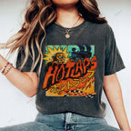 Unisex Japanese Anime Graffiti Printed Washed Tee