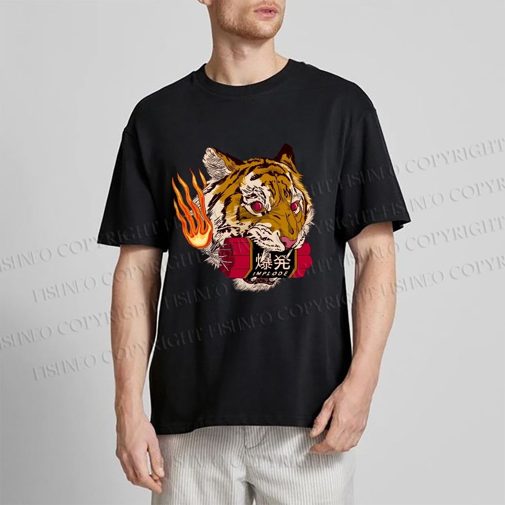 Unisex Tiger Dynamite Classic Cotton T-shirt