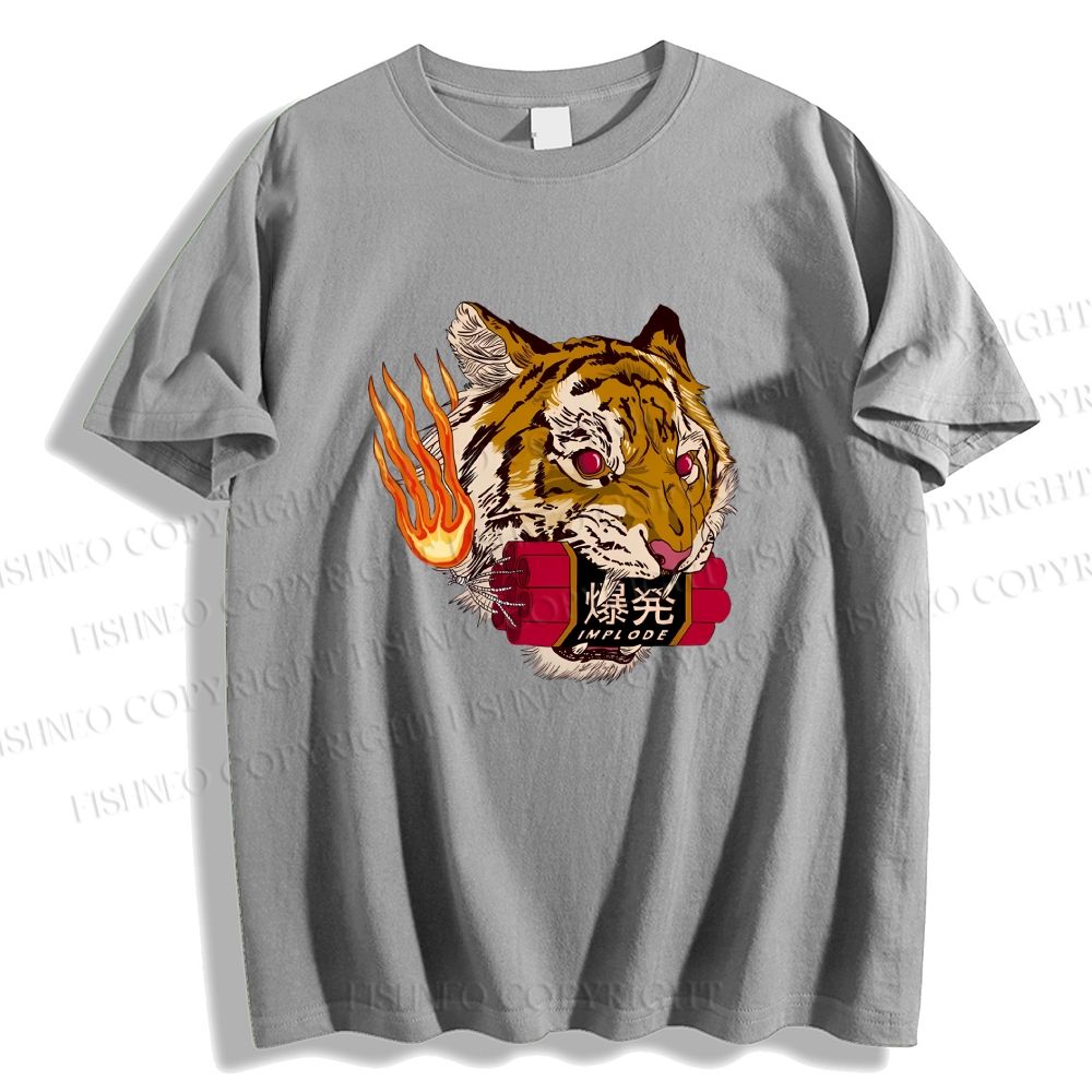 Unisex Tiger Dynamite Classic Cotton T-shirt