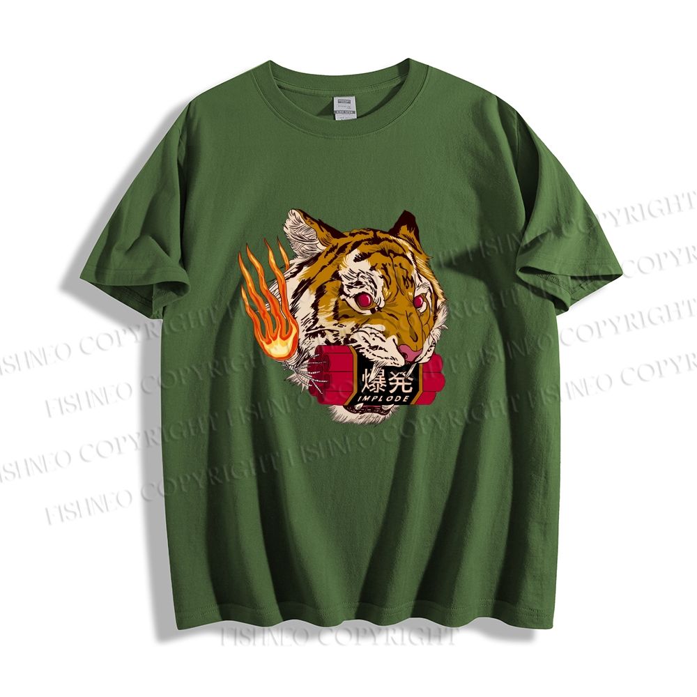 Unisex Tiger Dynamite Classic Cotton T-shirt