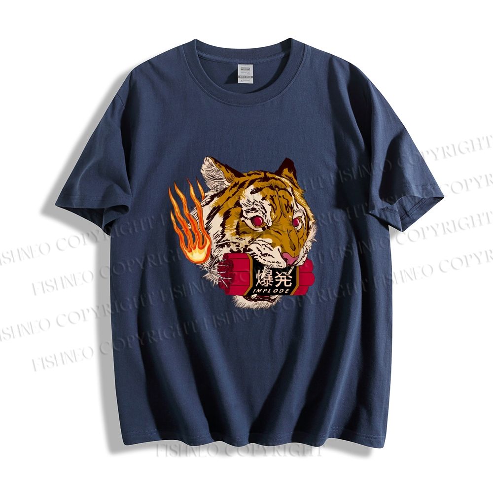 Unisex Tiger Dynamite Classic Cotton T-shirt