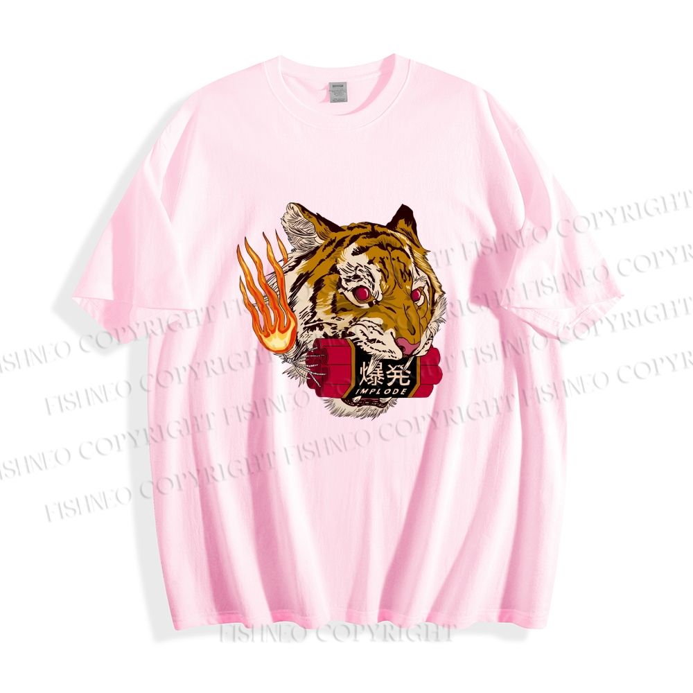 Unisex Tiger Dynamite Classic Cotton T-shirt