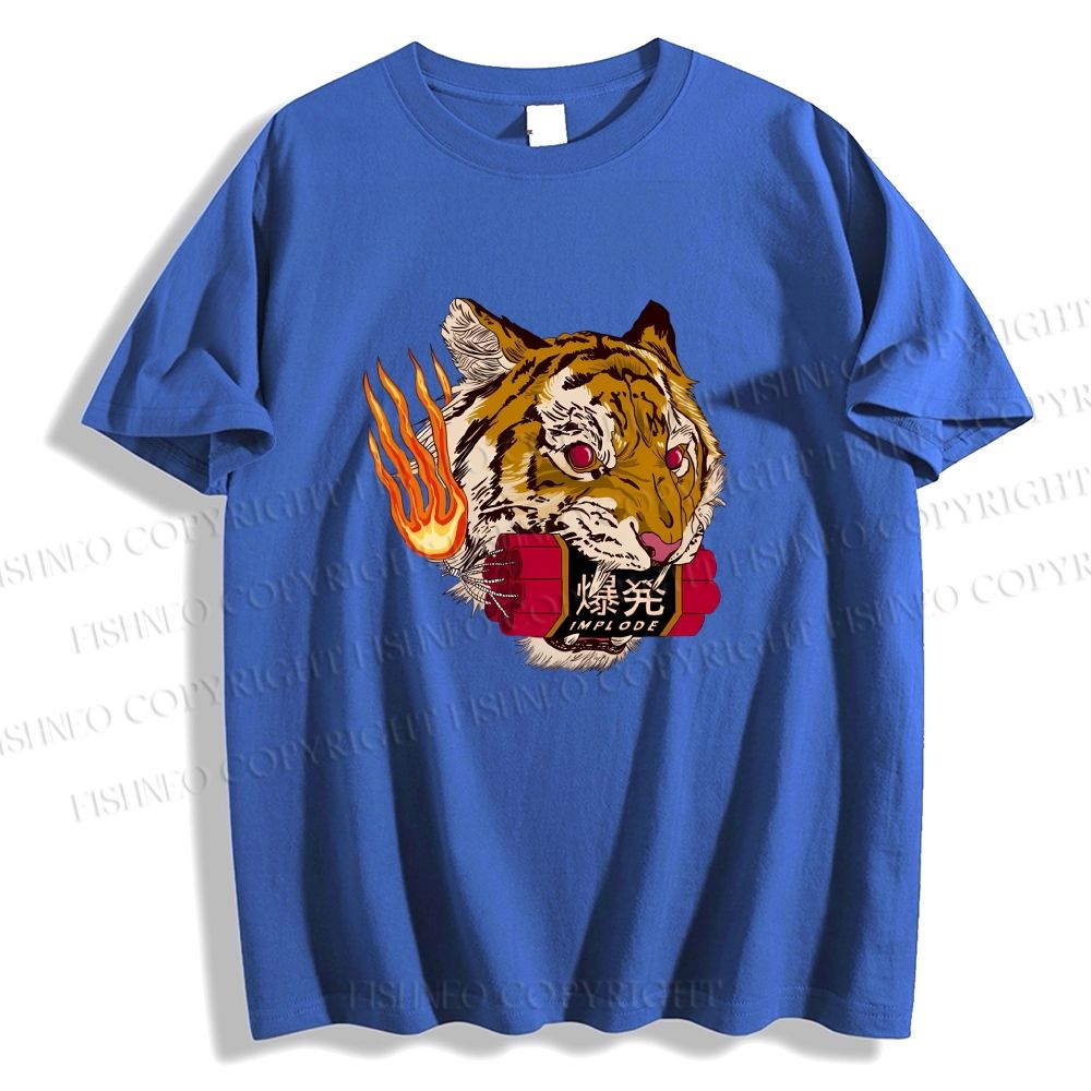 Unisex Tiger Dynamite Classic Cotton T-shirt
