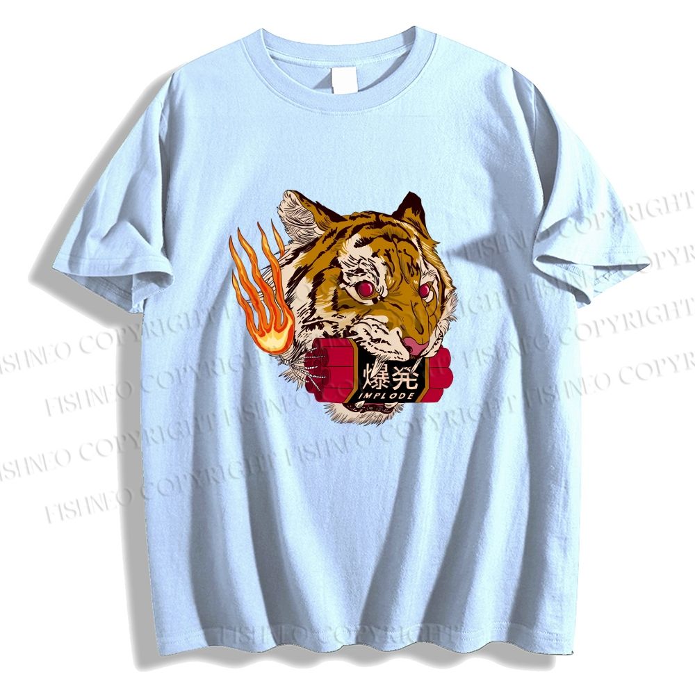 Unisex Tiger Dynamite Classic Cotton T-shirt
