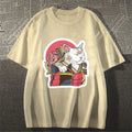 Unisex Japanese Cat Samurai Classic Cotton T-shirt