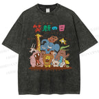 Unisex Smile Day Printed Washed Tee