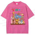 Unisex Smile Day Printed Washed Tee