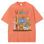 Unisex Smile Day Printed Washed Tee