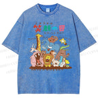 Unisex Smile Day Printed Washed Tee