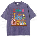 Unisex Smile Day Printed Washed Tee
