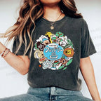 Unisex Friendly Day Printed Washed Tee