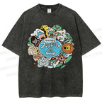 Unisex Friendly Day Printed Washed Tee