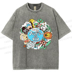 Unisex Friendly Day Printed Washed Tee