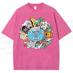 Unisex Friendly Day Printed Washed Tee
