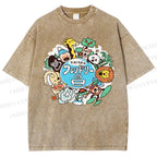 Unisex Friendly Day Printed Washed Tee