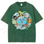 Unisex Friendly Day Printed Washed Tee