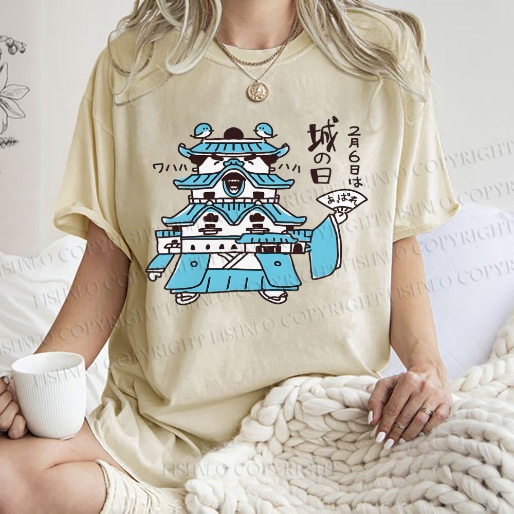 Unisex City Day Printed Washed Tee