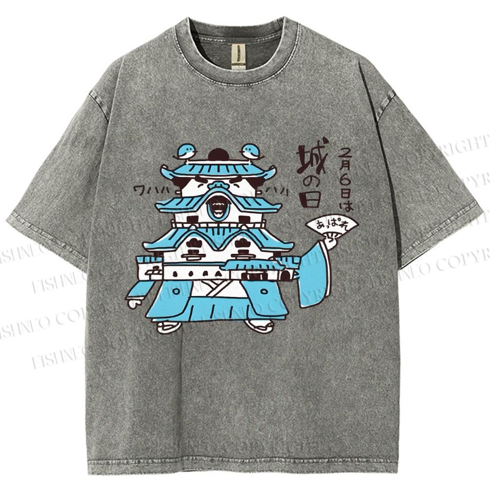 Unisex City Day Printed Washed Tee